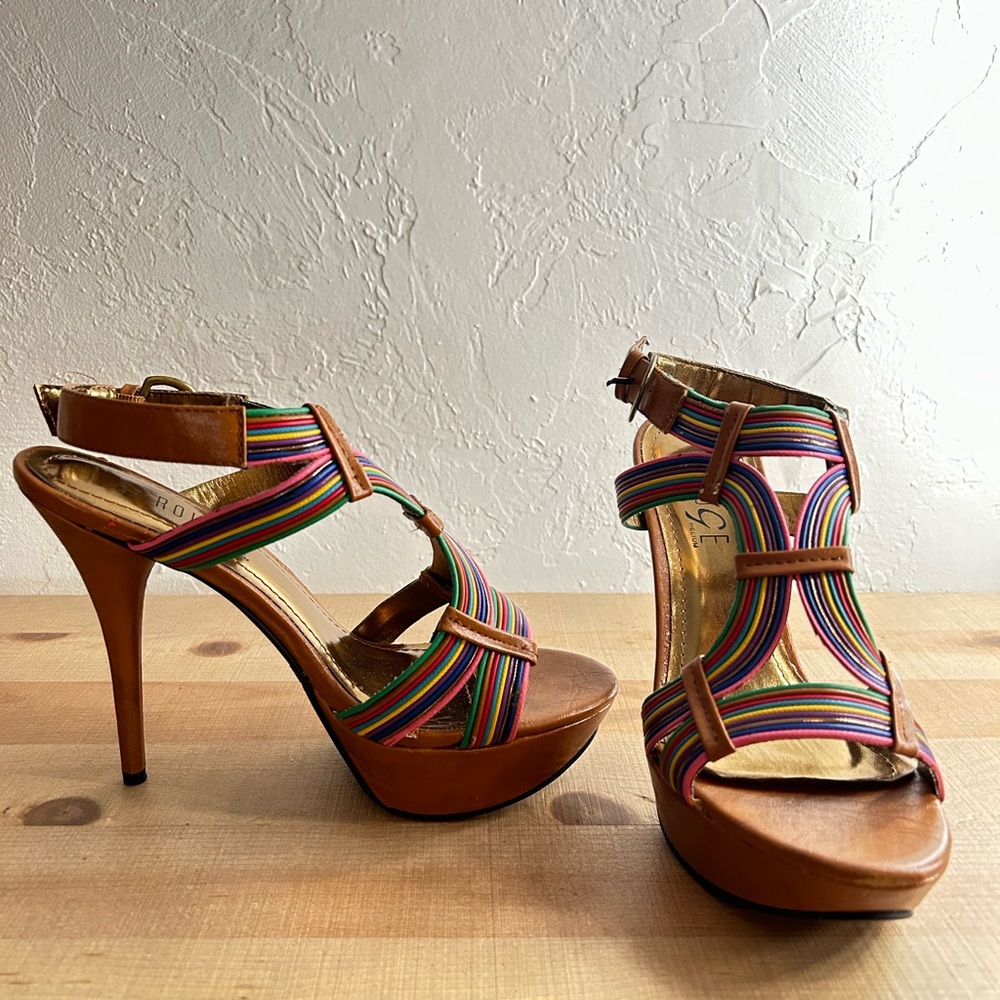 Colorful Strappy Heels